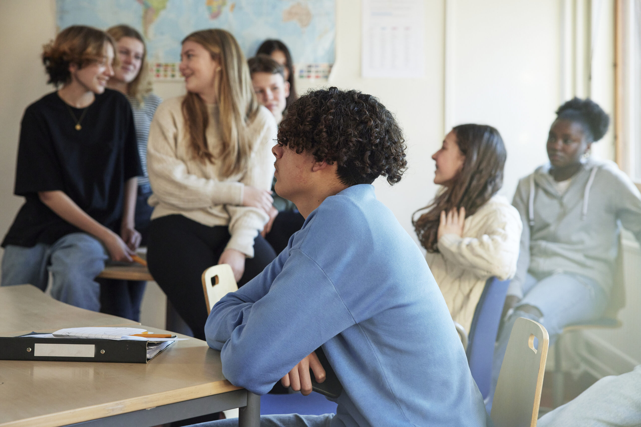 Elever i klassrum